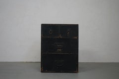 Japanese Antique Wooden Drawers Storage Box 1910s-1930s Wabi-Sabi
