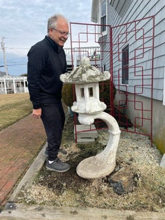 Japanese Arched Kasuga Stone Garden Lantern