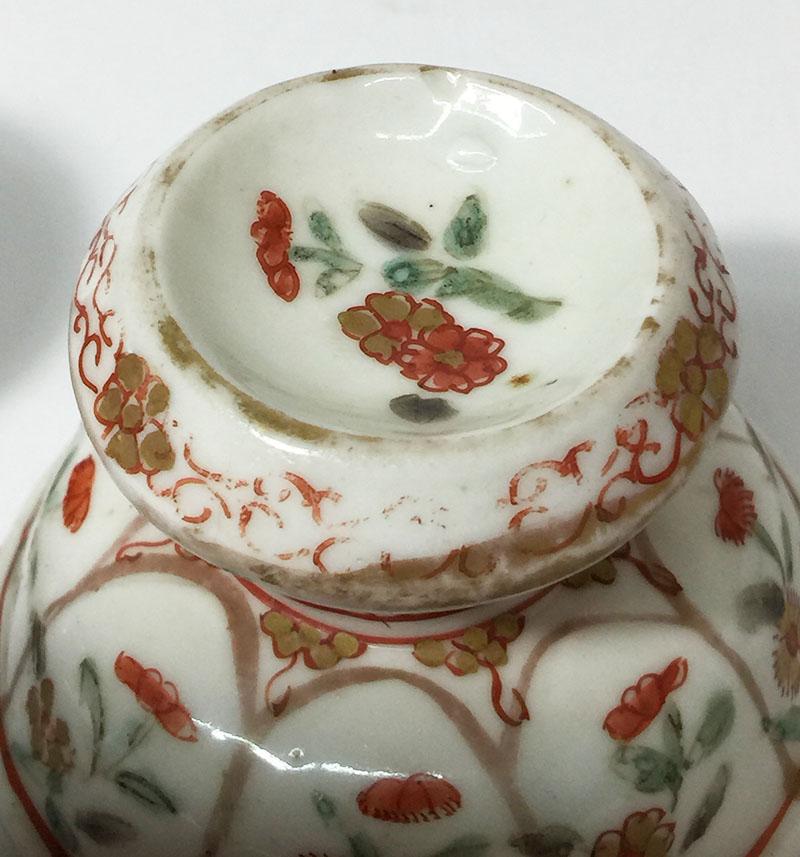 Porcelaine Salière tripode japonaise Arita, Amsterdams Bont, 1690-1730 en vente
