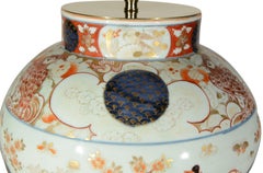 Lámpara de mesa antigua japonesa de Arita, de principios del siglo XVIII