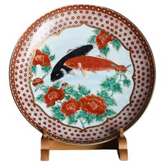 Handgefertigter großer japanischer Arita-Teller „Koie“