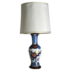 Vintage Japanese Arita "Koimari Botan" lamp