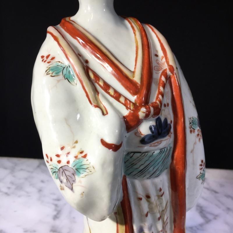 18th Century Japanese Arita Porcelain Figure of a Man, circa 1700 For Sale