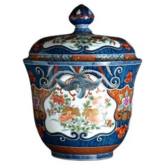 Vase ornemental japonais Arita "Somenishiki Madori Houou"