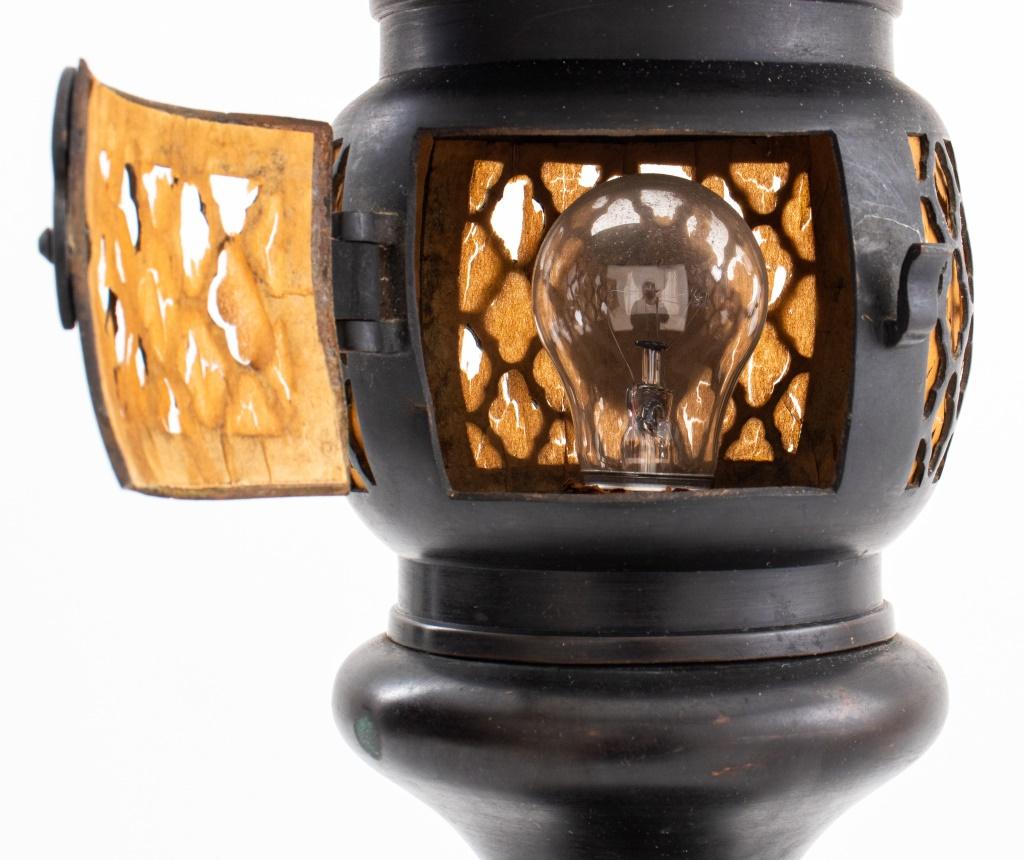 Japanese Art Deco Bronze Toro Lantern Lamp 2