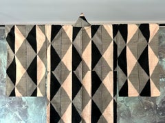 Japanese Art Deco Ikat Silk Meisen Kimono