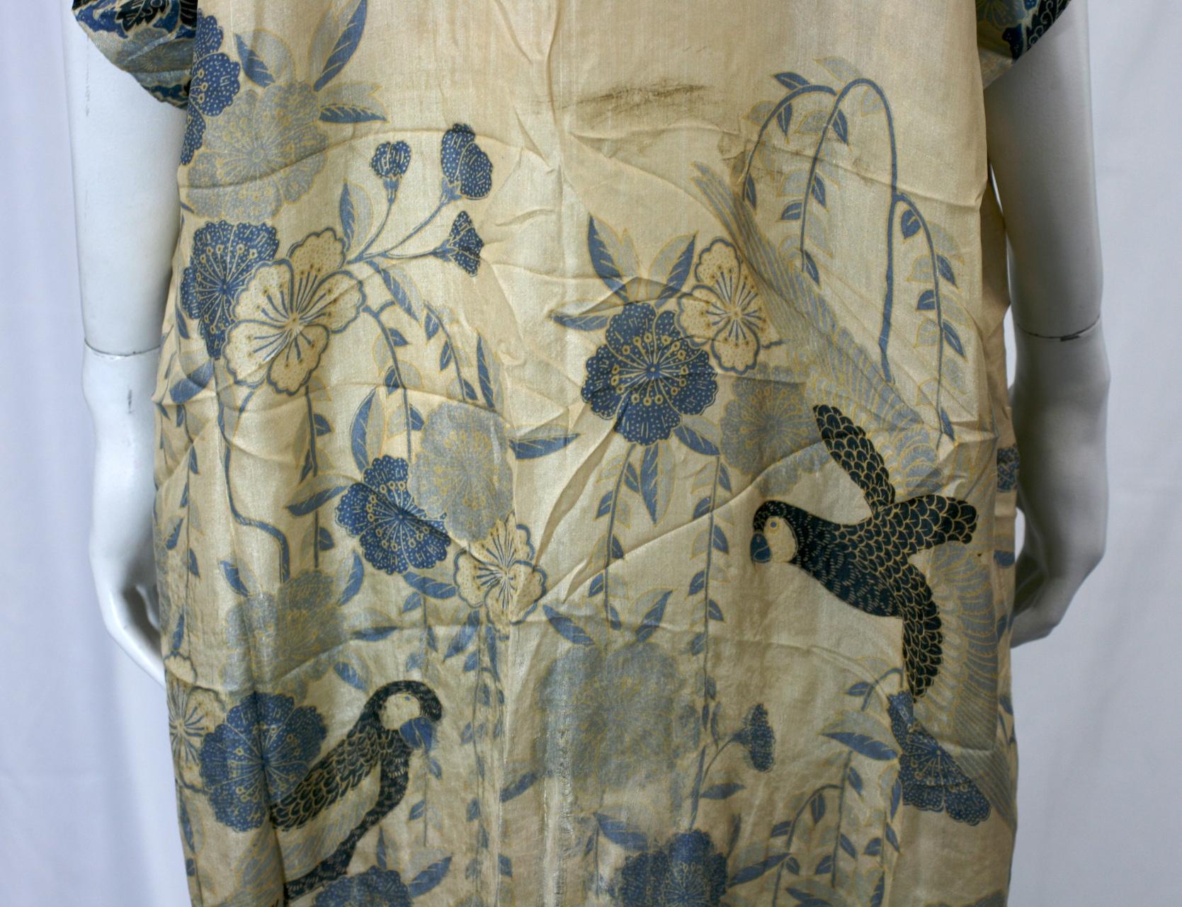 Japanese Art Deco Silk Pongee Loungewear 3