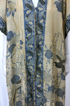 Japanese Art Deco Silk Pongee Loungewear