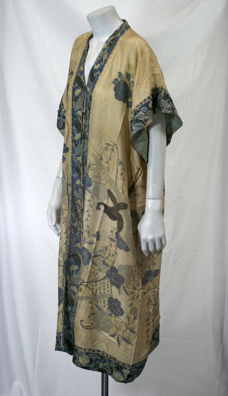 Japanese Art Deco Silk Pongee Loungewear at 1stDibs | japanese loungewear