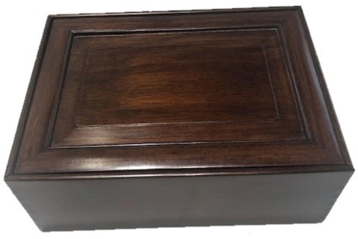 Japanese Art Deco, Yellow Stone Vessel in Wood and Silk Presentation Box 2