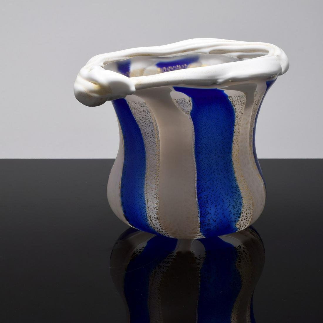 Mid-Century Modern Vase sculptural en verre d'art japonais de Kyohei Fujita en vente
