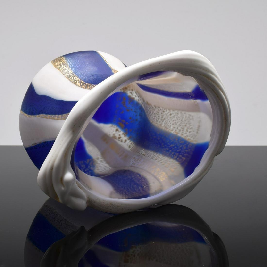 20th Century Japanese Art Glass Sculptural Vessel by Kyohei Fujita For Sale