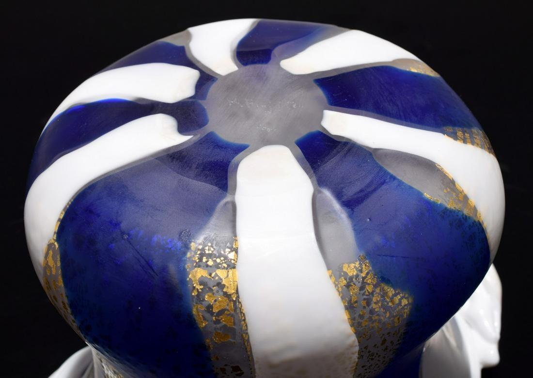 Japanisches skulpturales japanisches Kunstglasgefäß von Kyohei Fujita im Angebot 2