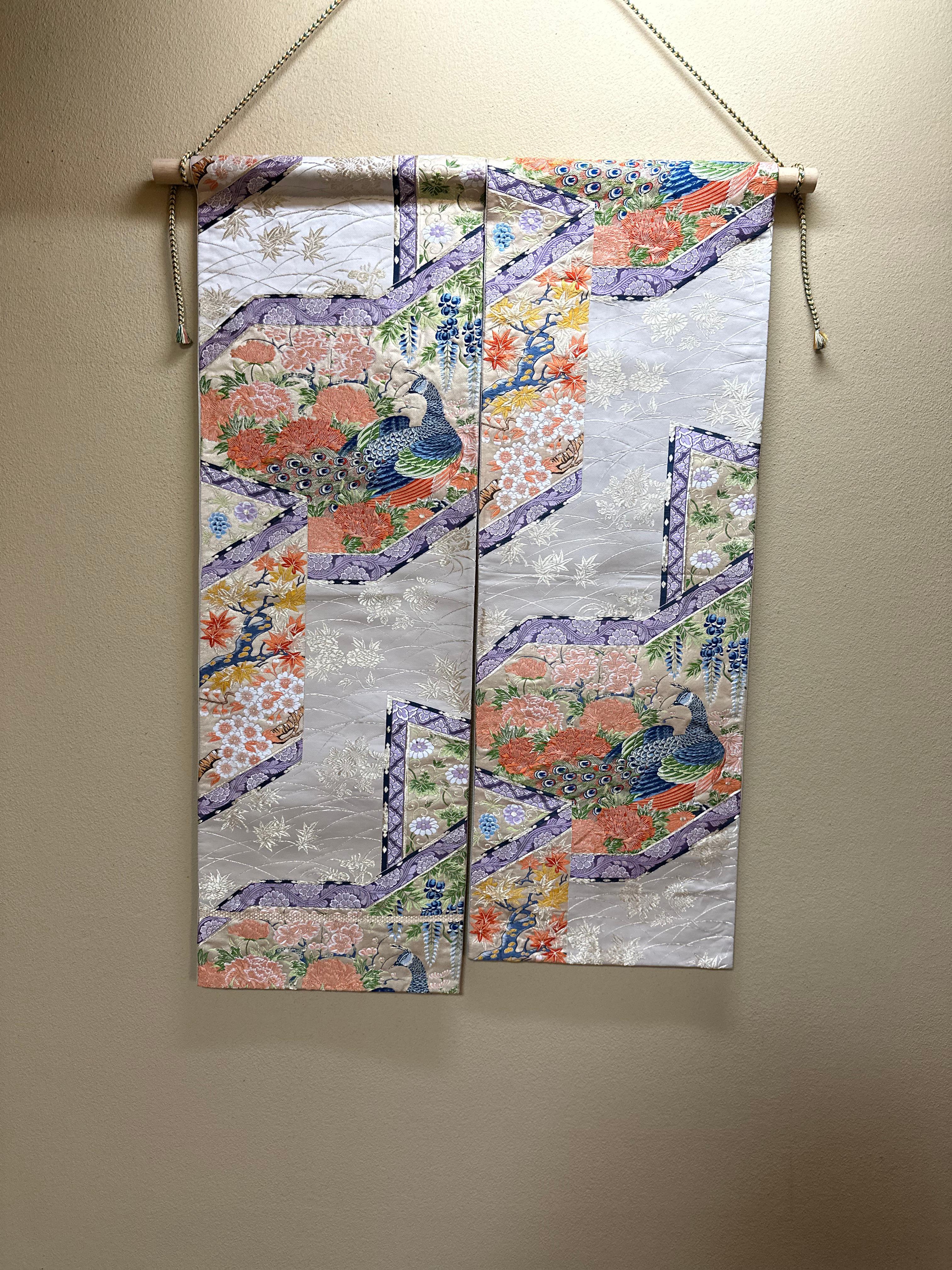 kimono hanging on wall