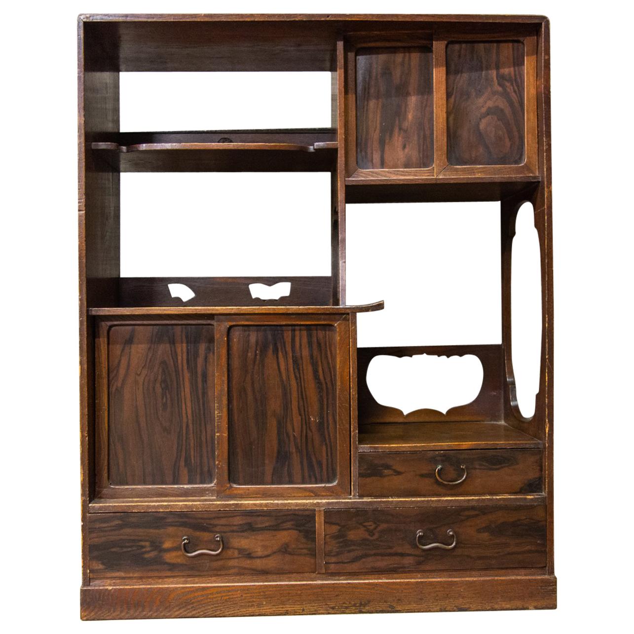 Japanese Art Nouveau Tea Cupboard, circa 1900 For Sale