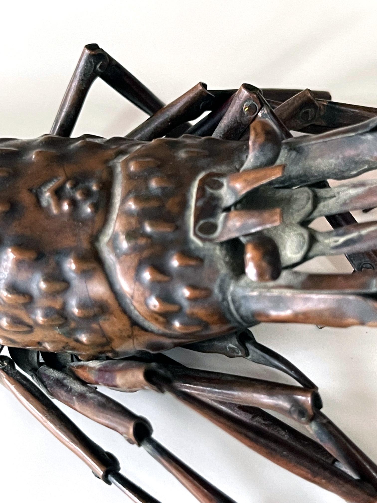 Japanese Articulate Lobster Jizai Okimono Meiji Period Signed 1