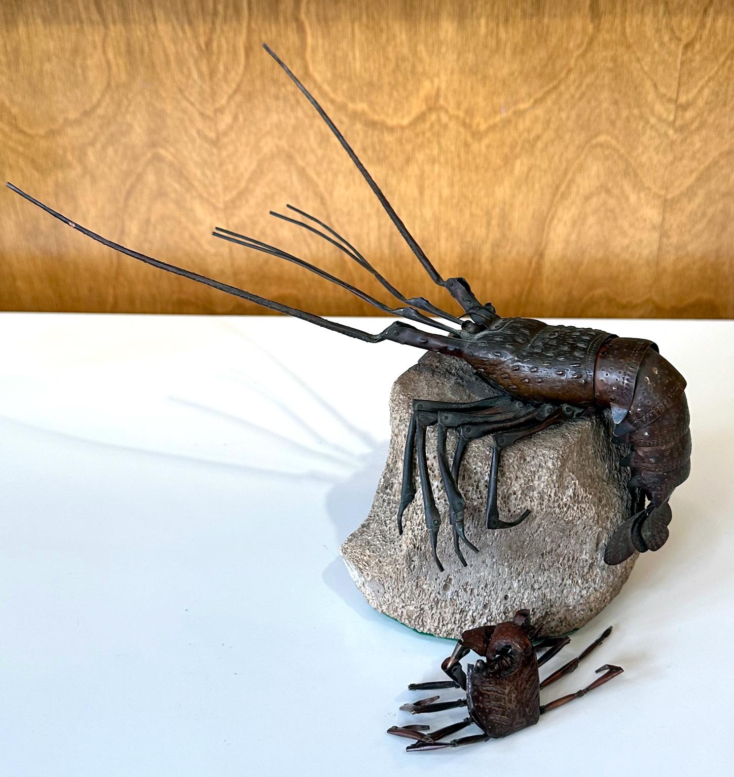 Japanese Articulate Lobster Jizai Okimono Myochin Hiroyoshi Meiji Period 6