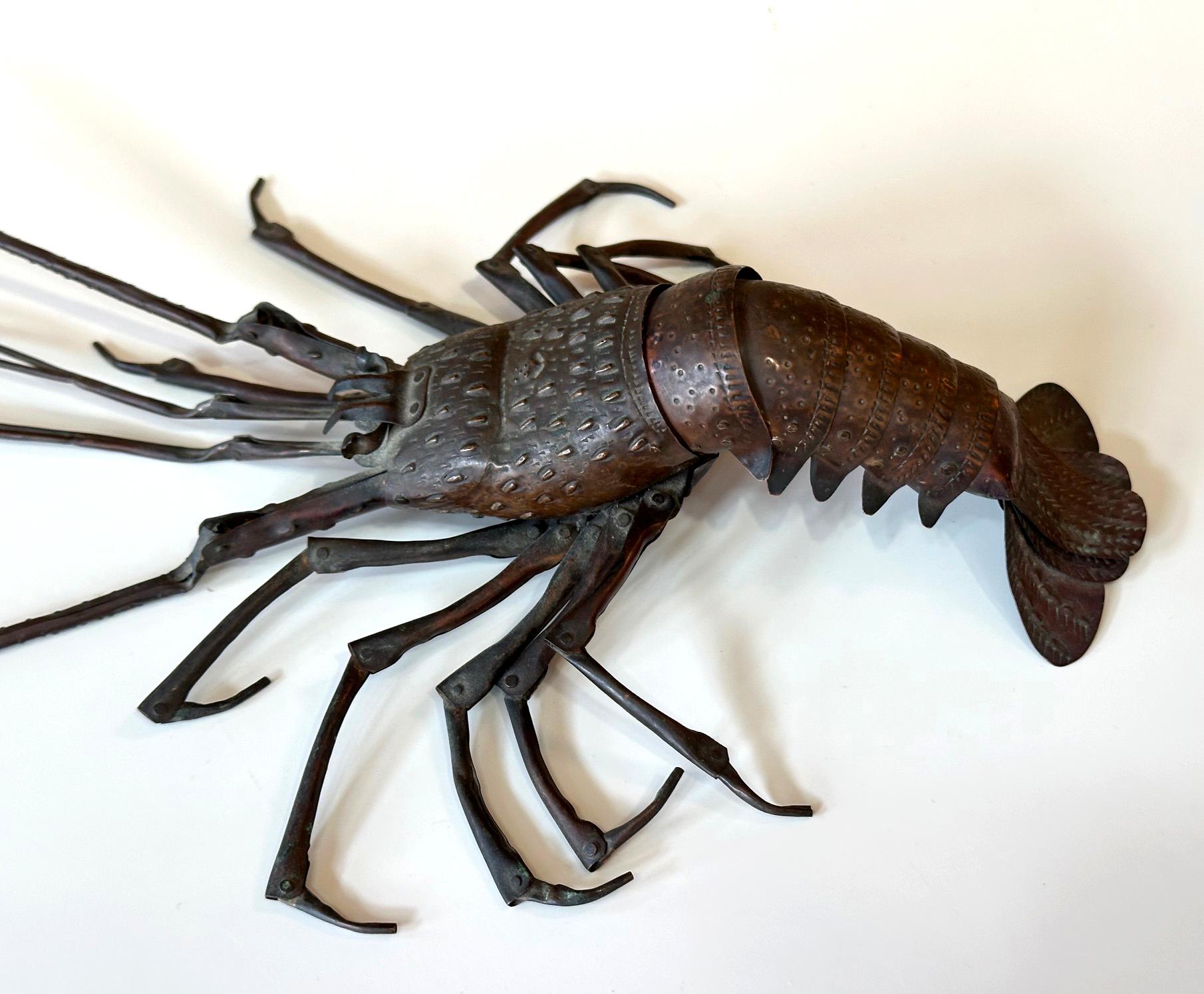 Japonisme Japanese Articulate Lobster Jizai Okimono Myochin Hiroyoshi Meiji Period