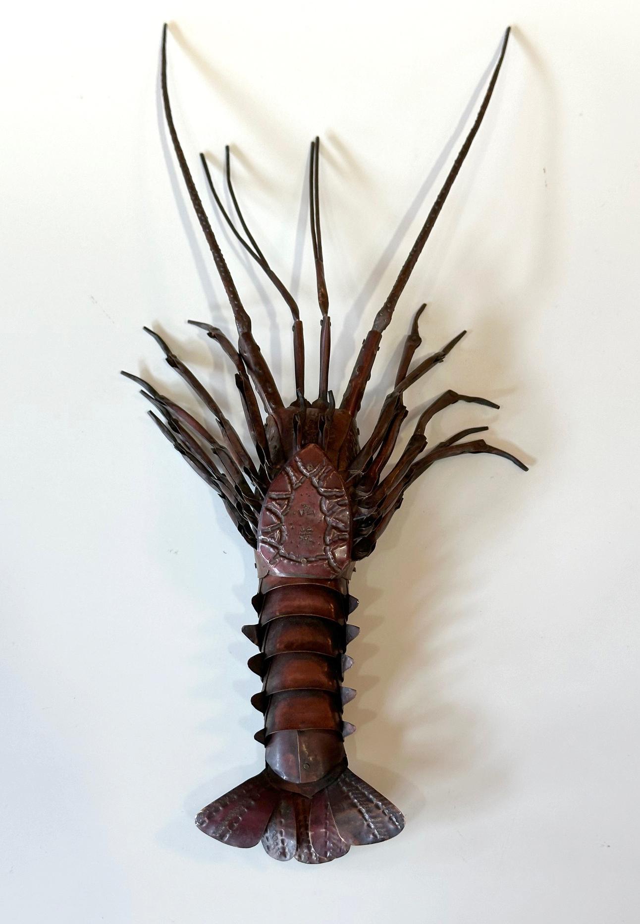 Japanese Articulate Lobster Jizai Okimono Myochin Hiroyoshi Meiji Period 2