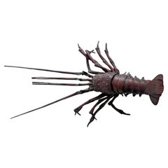 Japanese Articulate Lobster Jizai Okimono Myochin Hiroyoshi Meiji Period