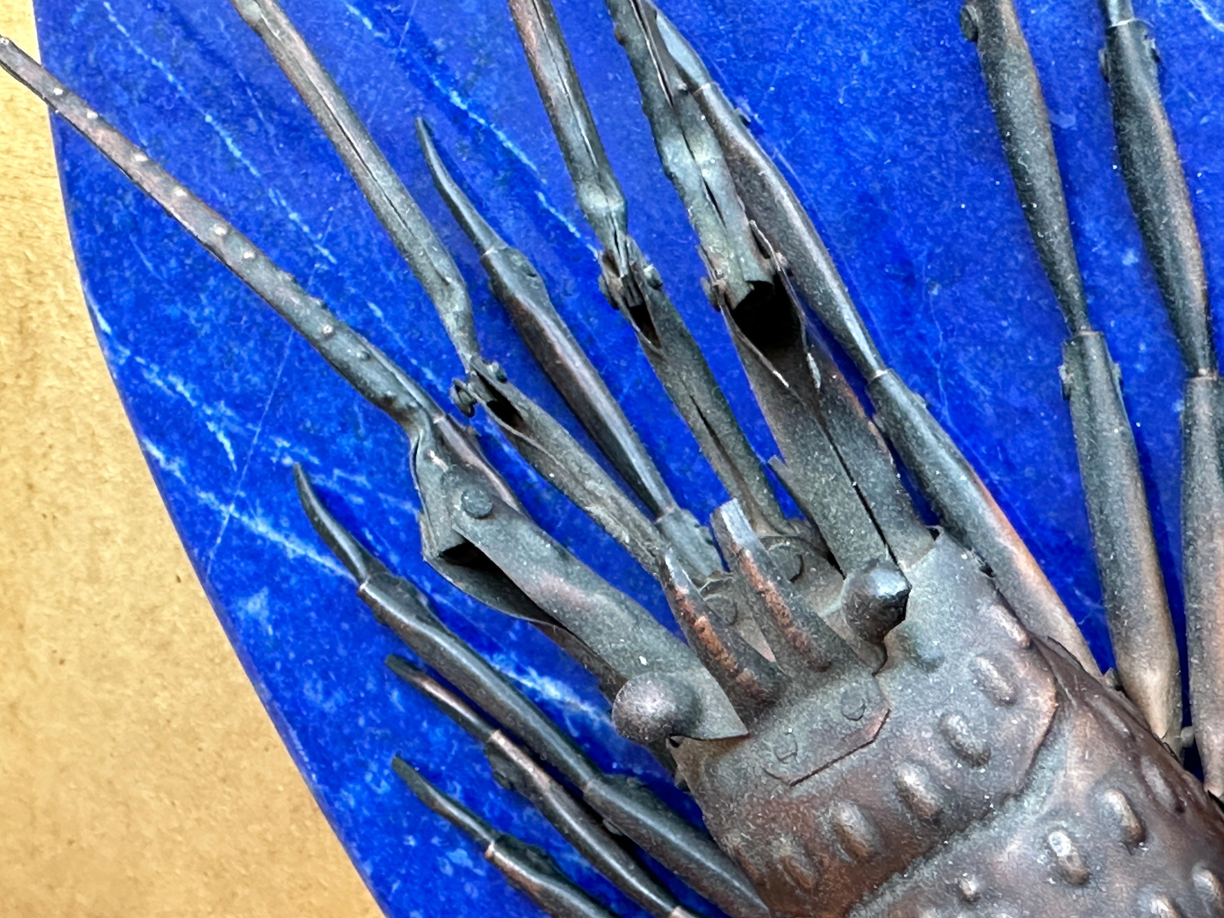Lobster japonais articulé en cuivre en vente 7