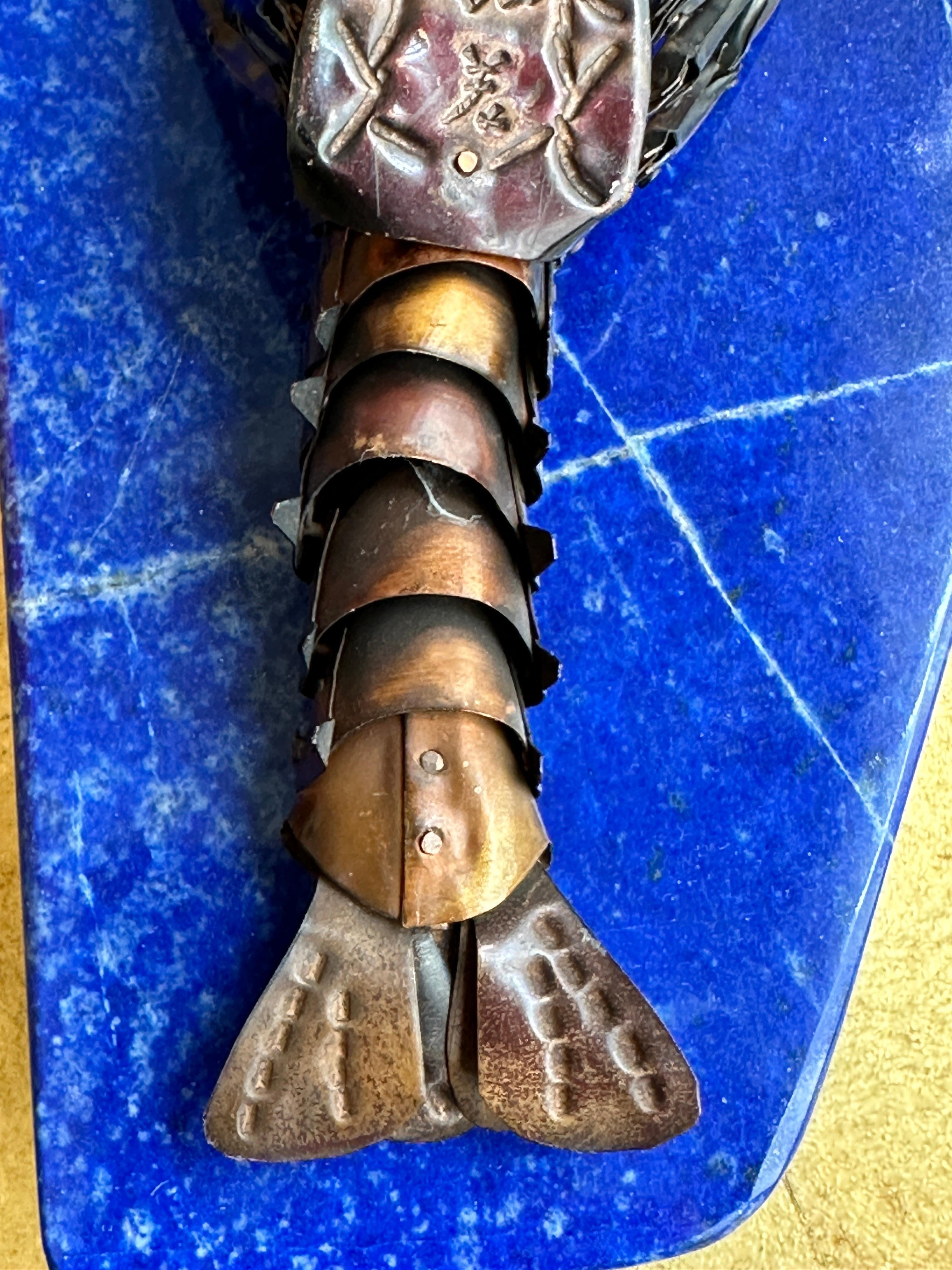 Lobster japonais articulé en cuivre en vente 11