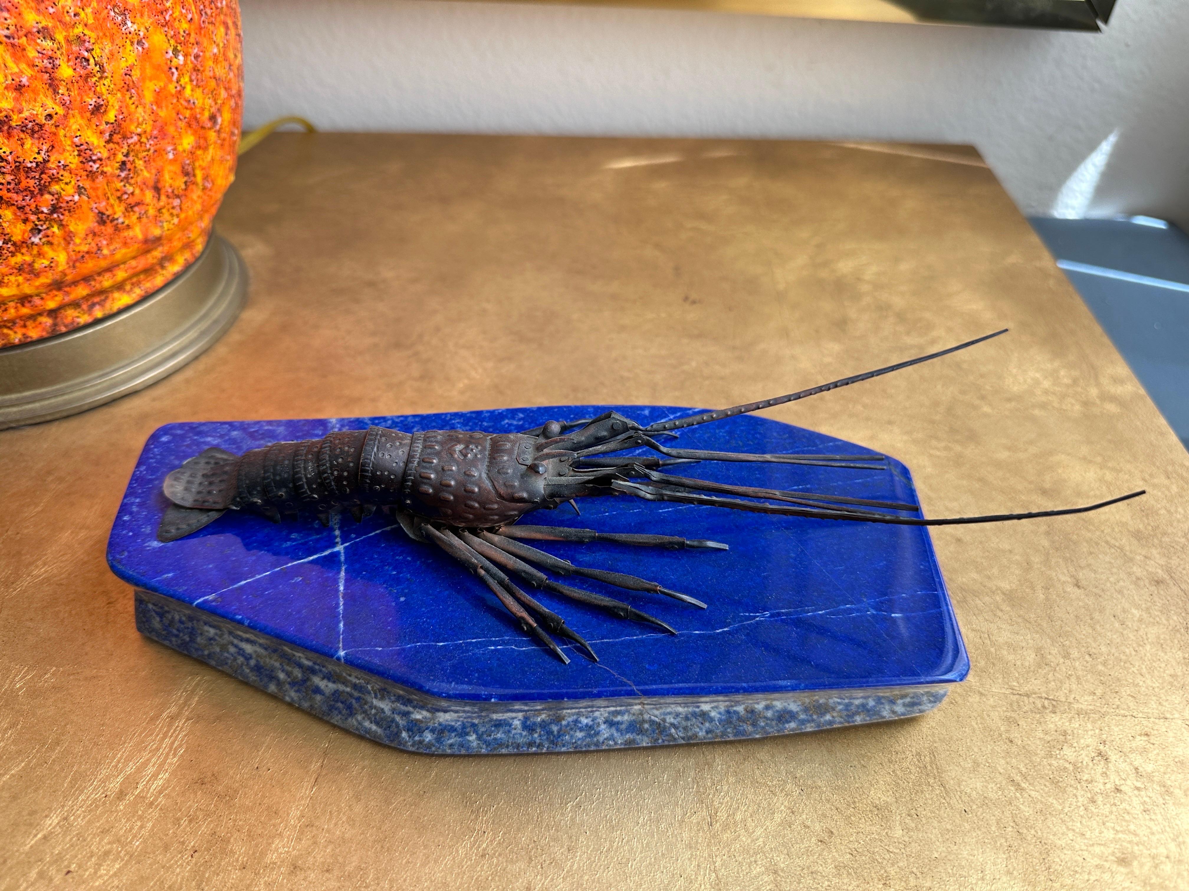 Japonais Lobster japonais articulé en cuivre en vente