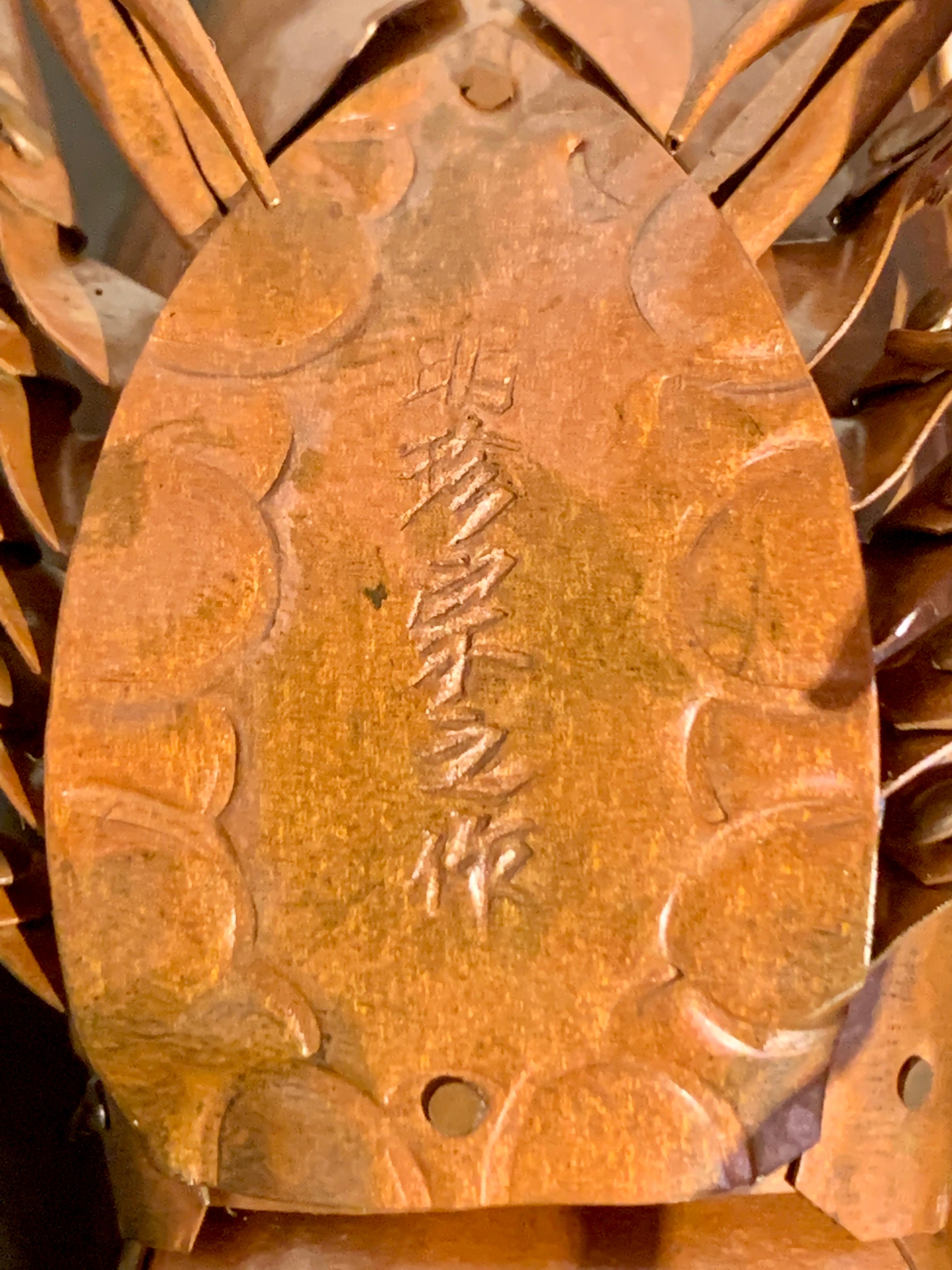 Milieu du XXe siècle Modèle réduit japonais articulé d'un homard, par Myochin Muneyuki, milieu du XXe siècle