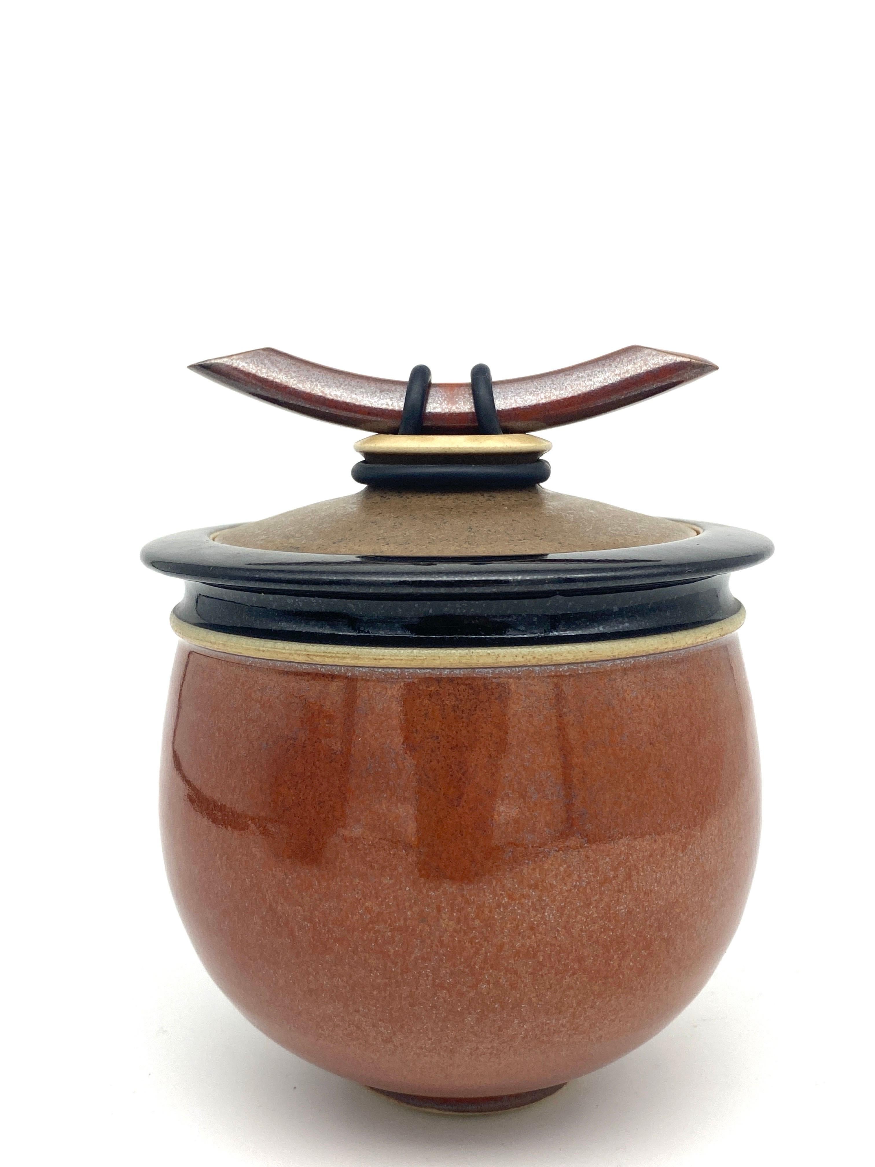 Japanese Artist Ceramics by Jerry Johns German Art Pottery In Good Condition For Sale In Munster, NRW