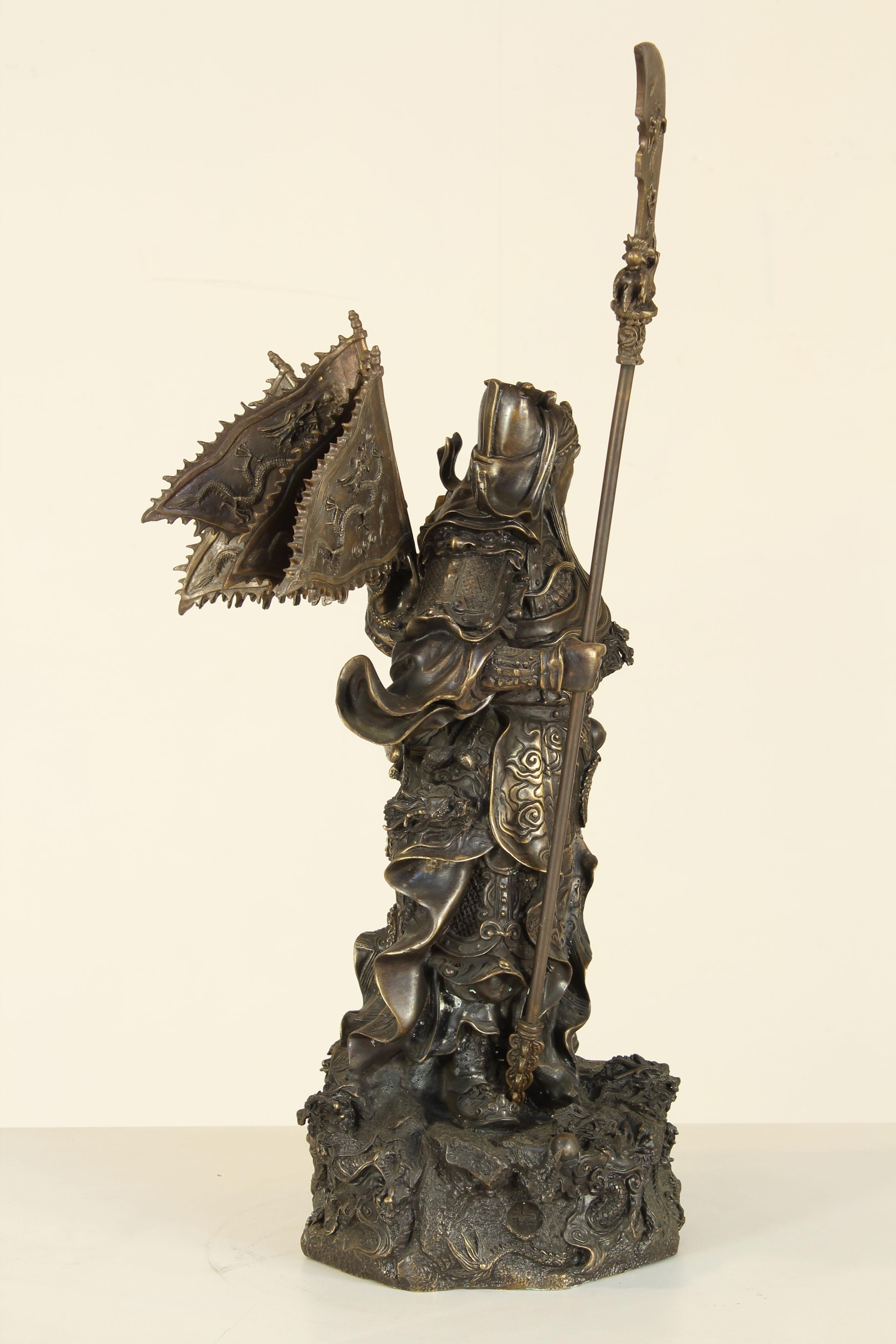 Mid-20th Century Japanese Artist, God of War, 20th Century, Bronze For Sale