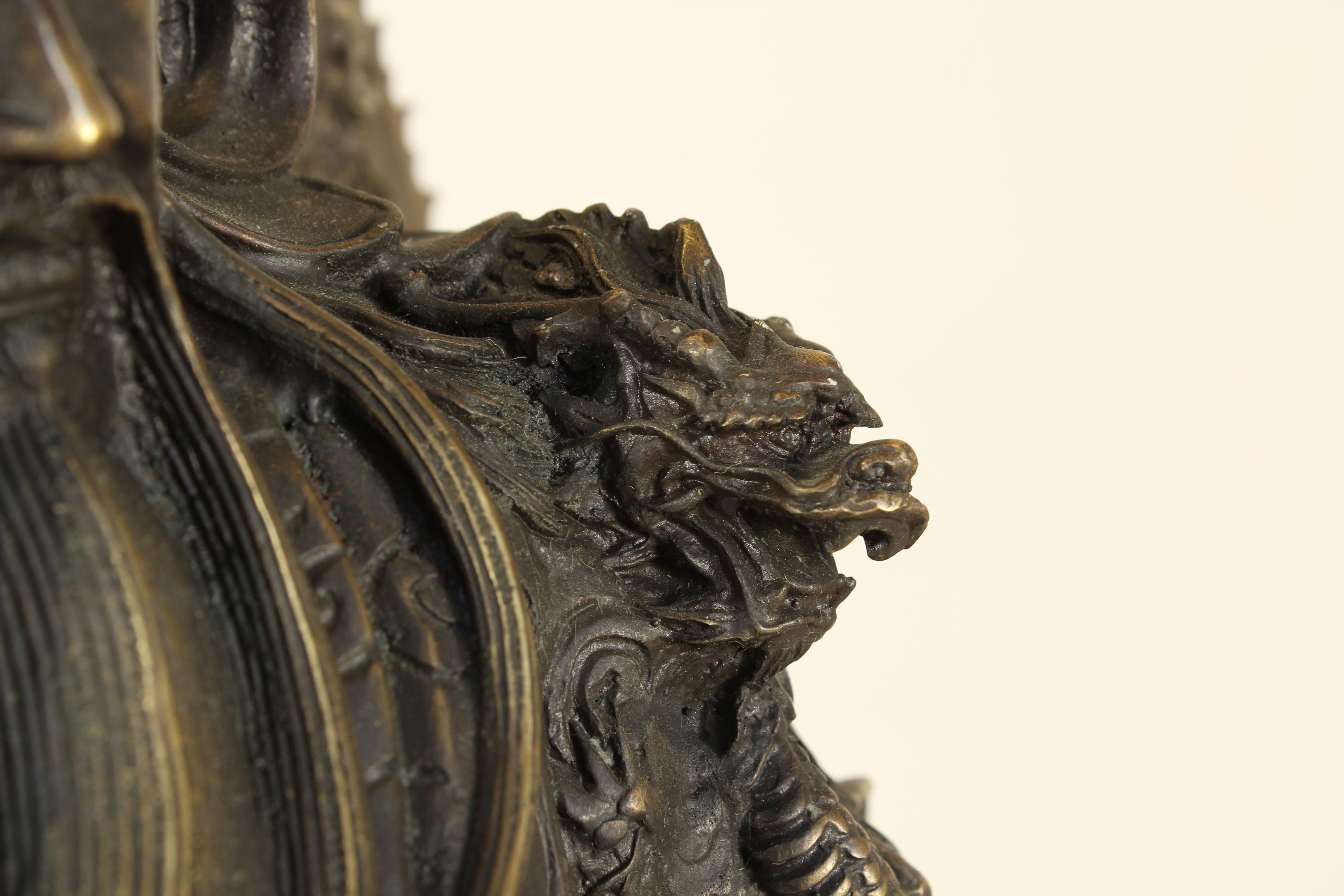 Artiste japonais, dieu de la guerre, 20e siècle, bronze en vente 1