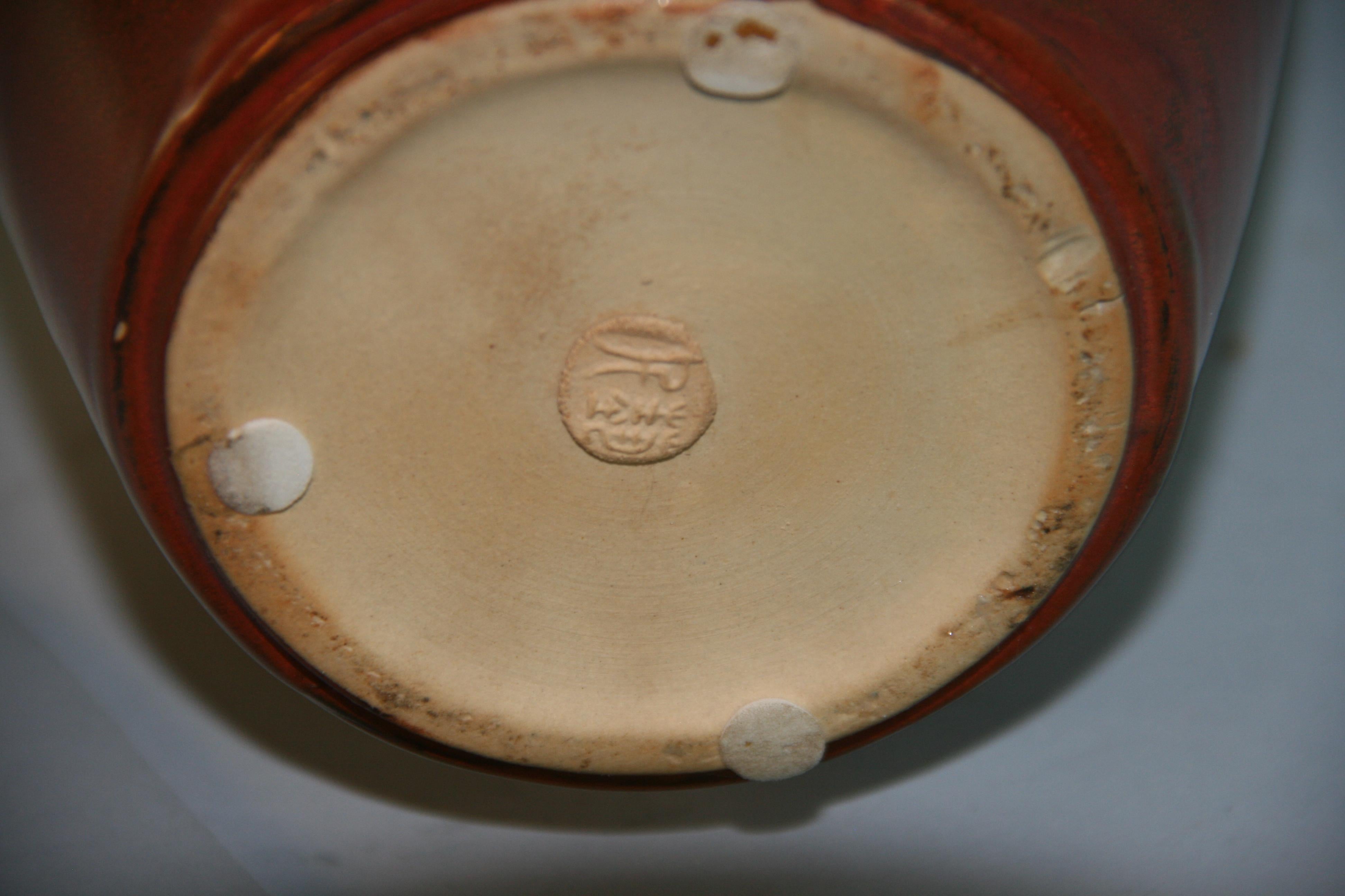 Vaso in ceramica smaltata realizzato da un artista giapponese in vendita 6