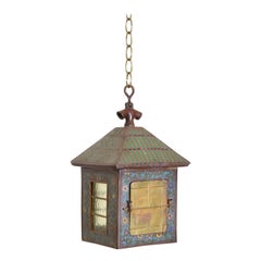 Japanese Arts & Crafts Period Small Cloisonne Lantern, ca. 1900