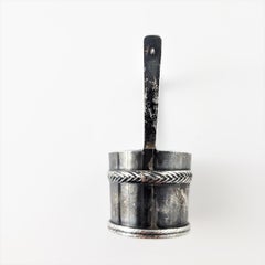 Japanese Asahi Shoten 950 Silver Miniature Salt Bucket