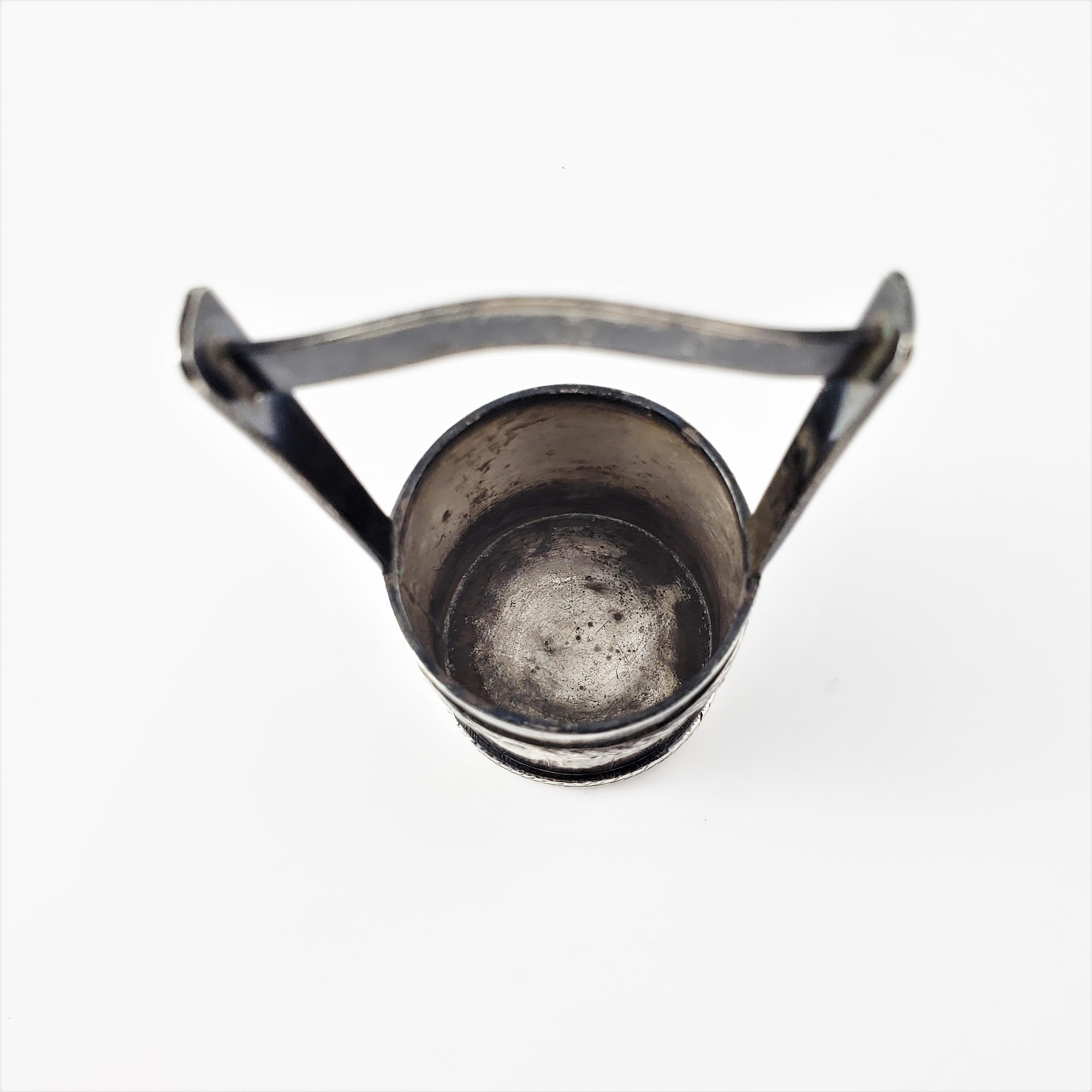 Women's or Men's Japanese Asahi Shoten 950 Silver Miniature Salt Bucket