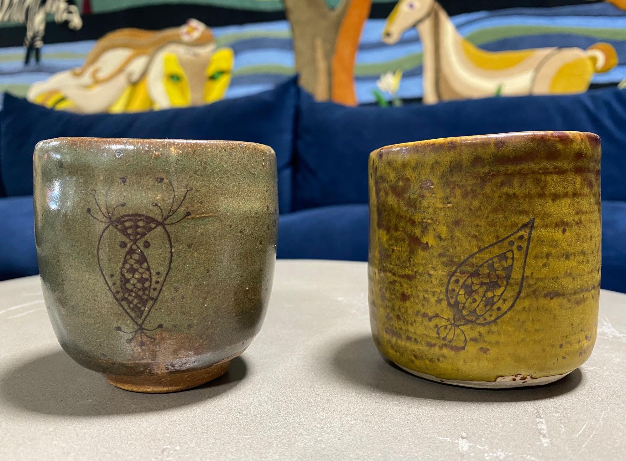 Japanische japanische asiatische handwerkliche glasierte Keramik Volkskunst Wabi-Sabi Yunomi Teekanne aus Keramik im Angebot 6