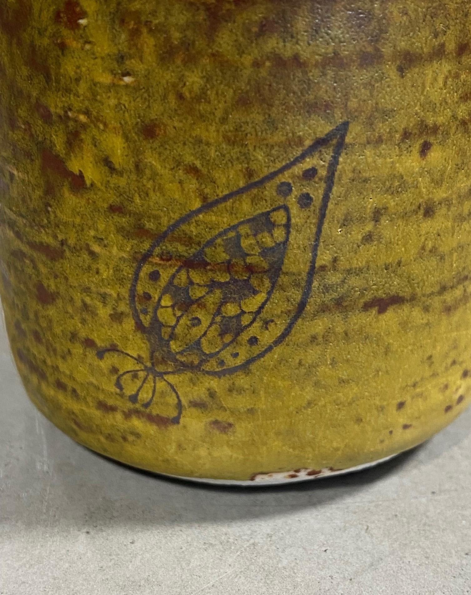 Japanische japanische asiatische handwerkliche glasierte Keramik Volkskunst Wabi-Sabi Yunomi Teekanne aus Keramik (20. Jahrhundert) im Angebot