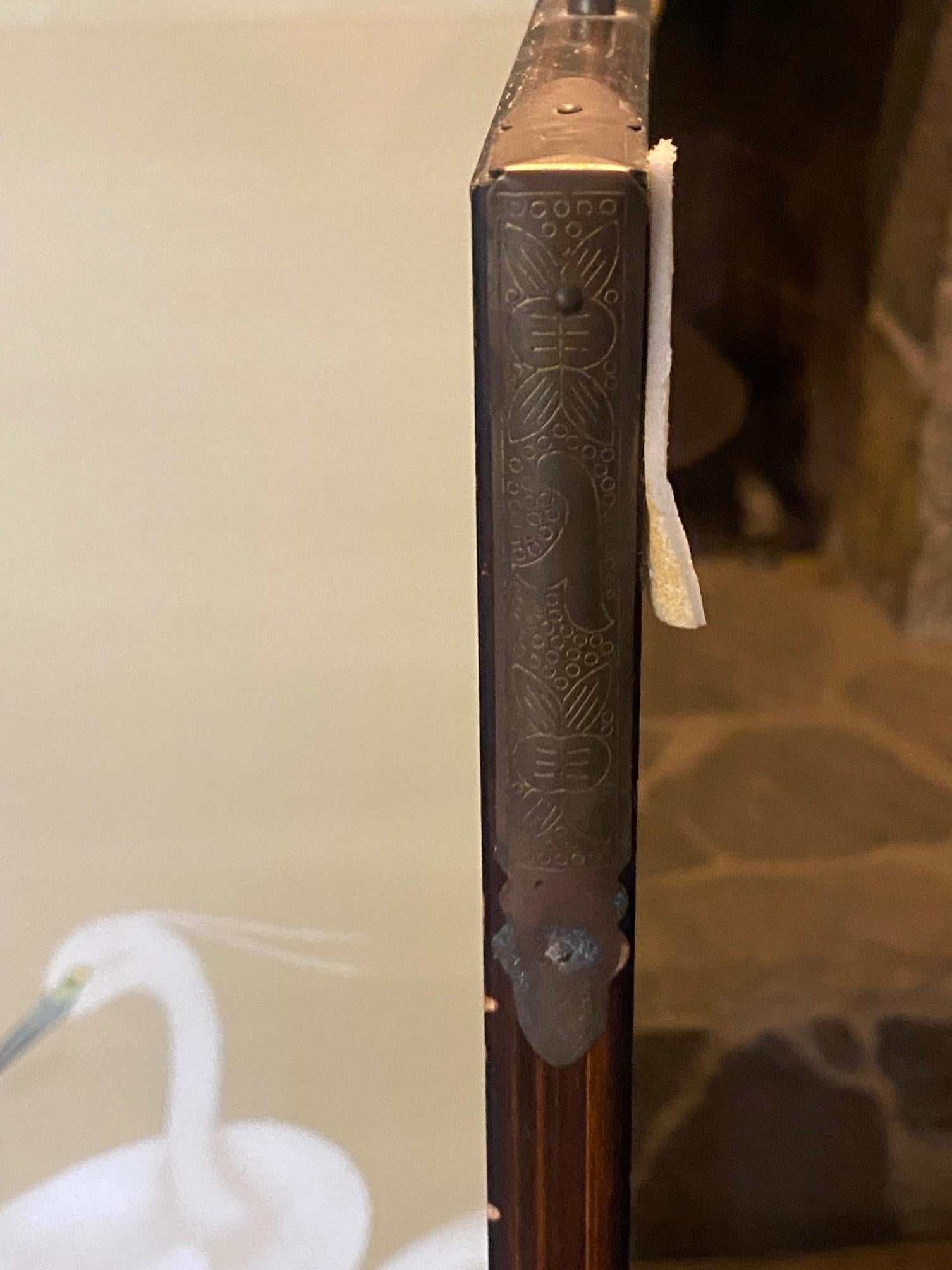 Japanische asiatische vier Panel Folding Byobu Bildschirm von weißen Kranichen und Vollmond im Angebot 9