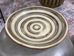 Japanese Asian Large Ceramic Stoneware Studio Pottery Wabi-Sabi Bowl Charger