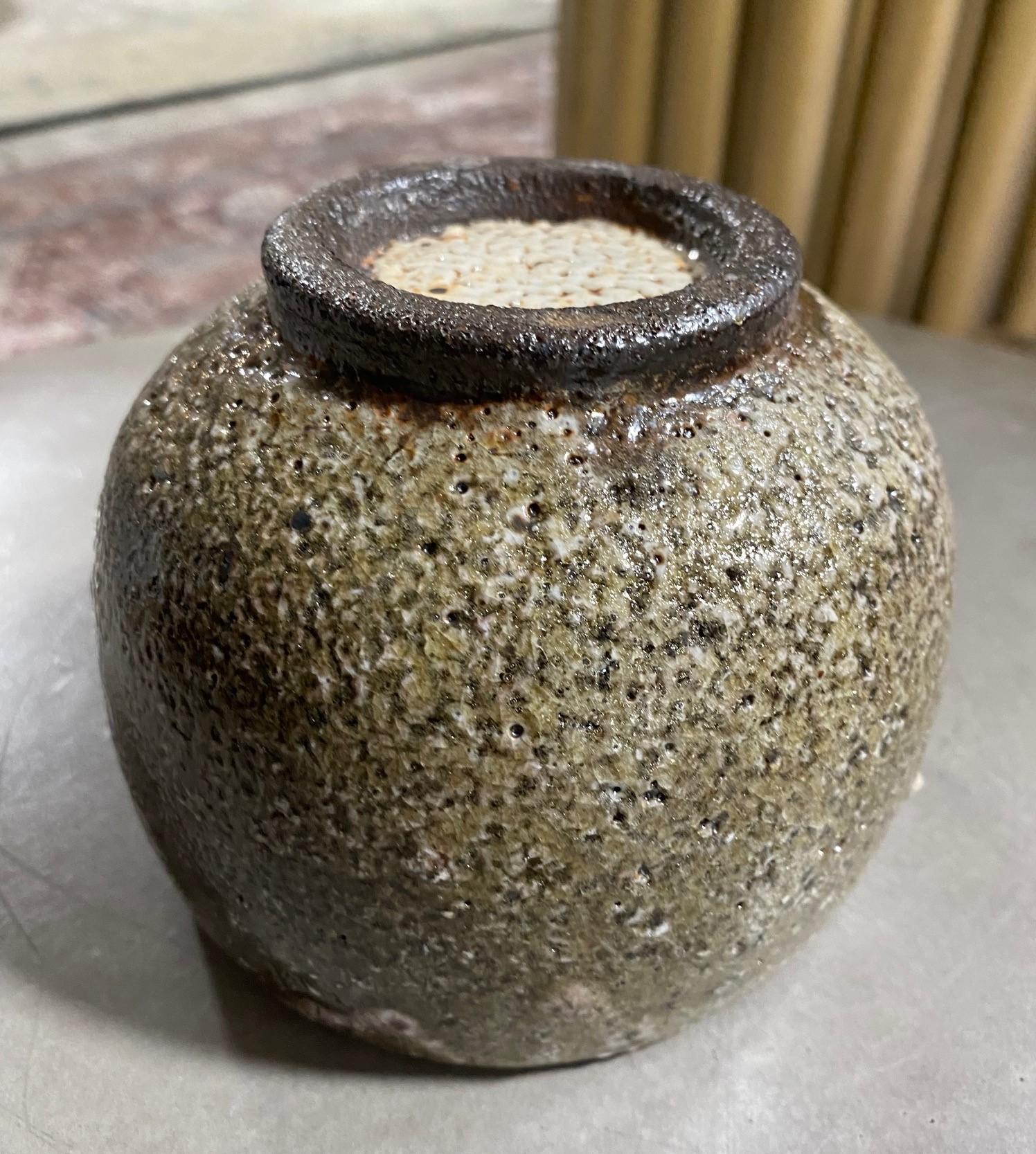 Japanese Asian Shino Hagi Yaki Ware Studio Pottery Wabi-Sabi Chawan Tea Bowl 5