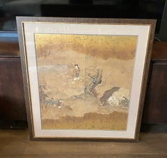 Japanese Asian Signed Edo Period Kano School Painting of Mythical Landscape