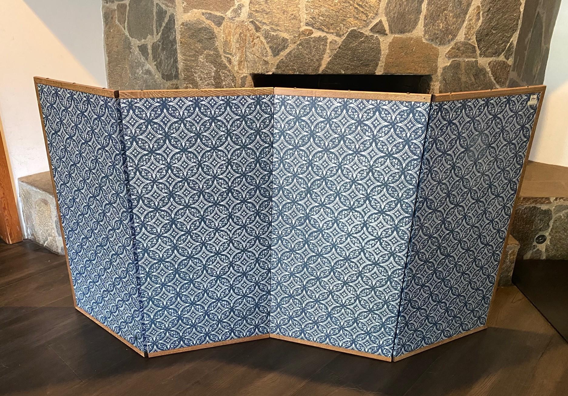 Japanese Asian Signed Four-Panel Folding Byobu Showa Cherry Blossom Tree Screen 10
