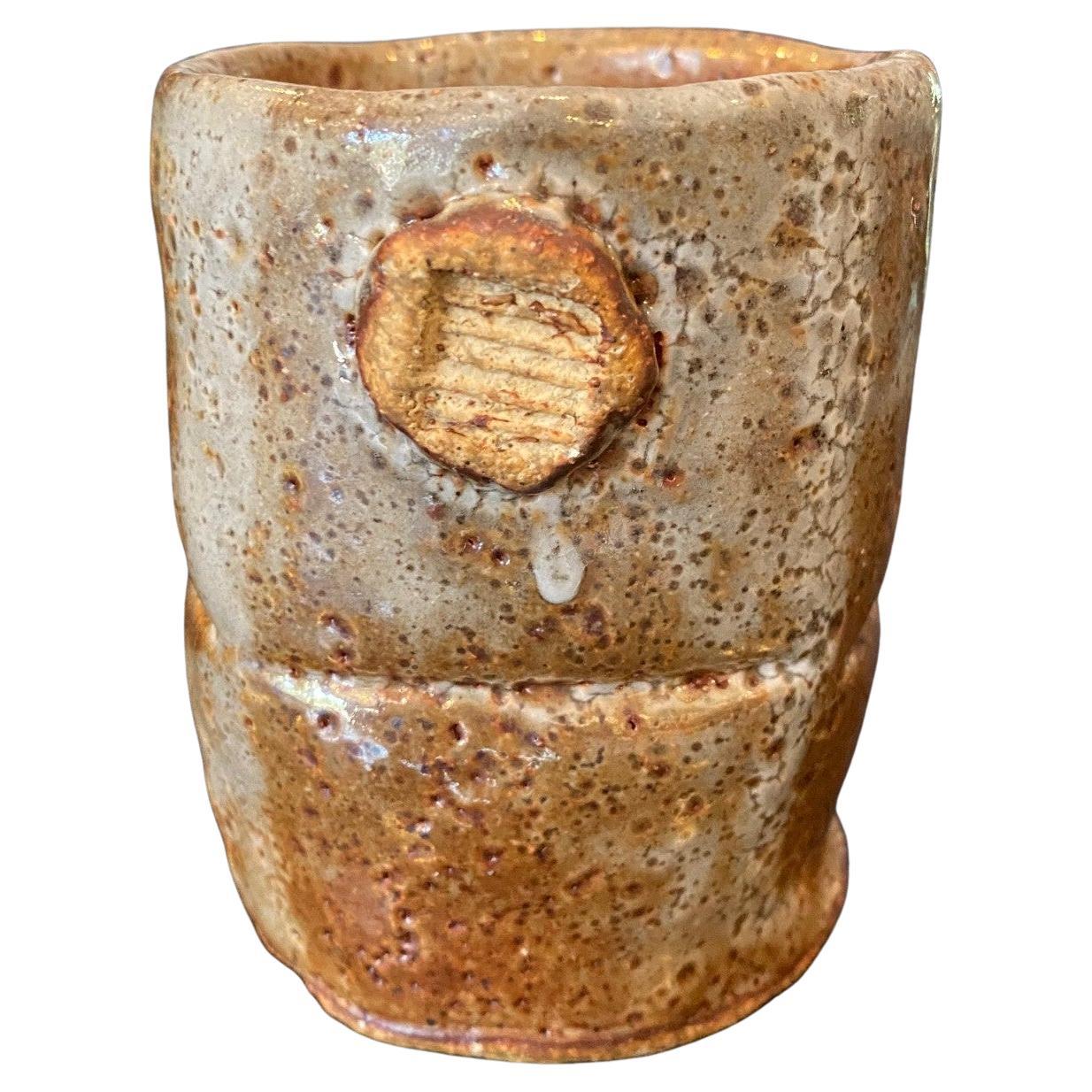Japanese Asian Signed Studio Pottery Wabi-Sabi Keramik glasiert Chawan Teetasse