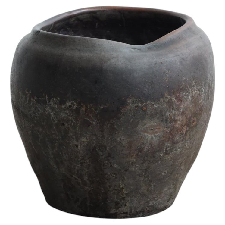 Japanese Autique Vase, Pottery, Wabi-Sabi