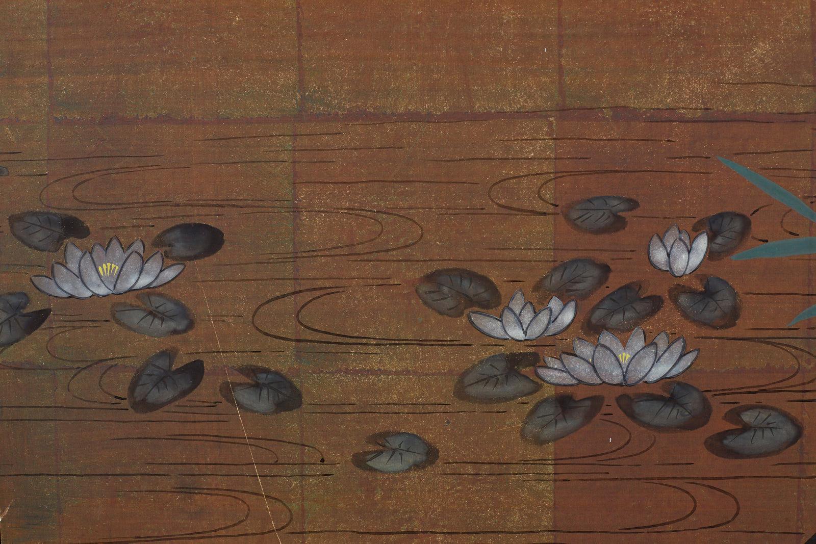 Japanese Autumn Maple Four-Panel Byobu Screen 3