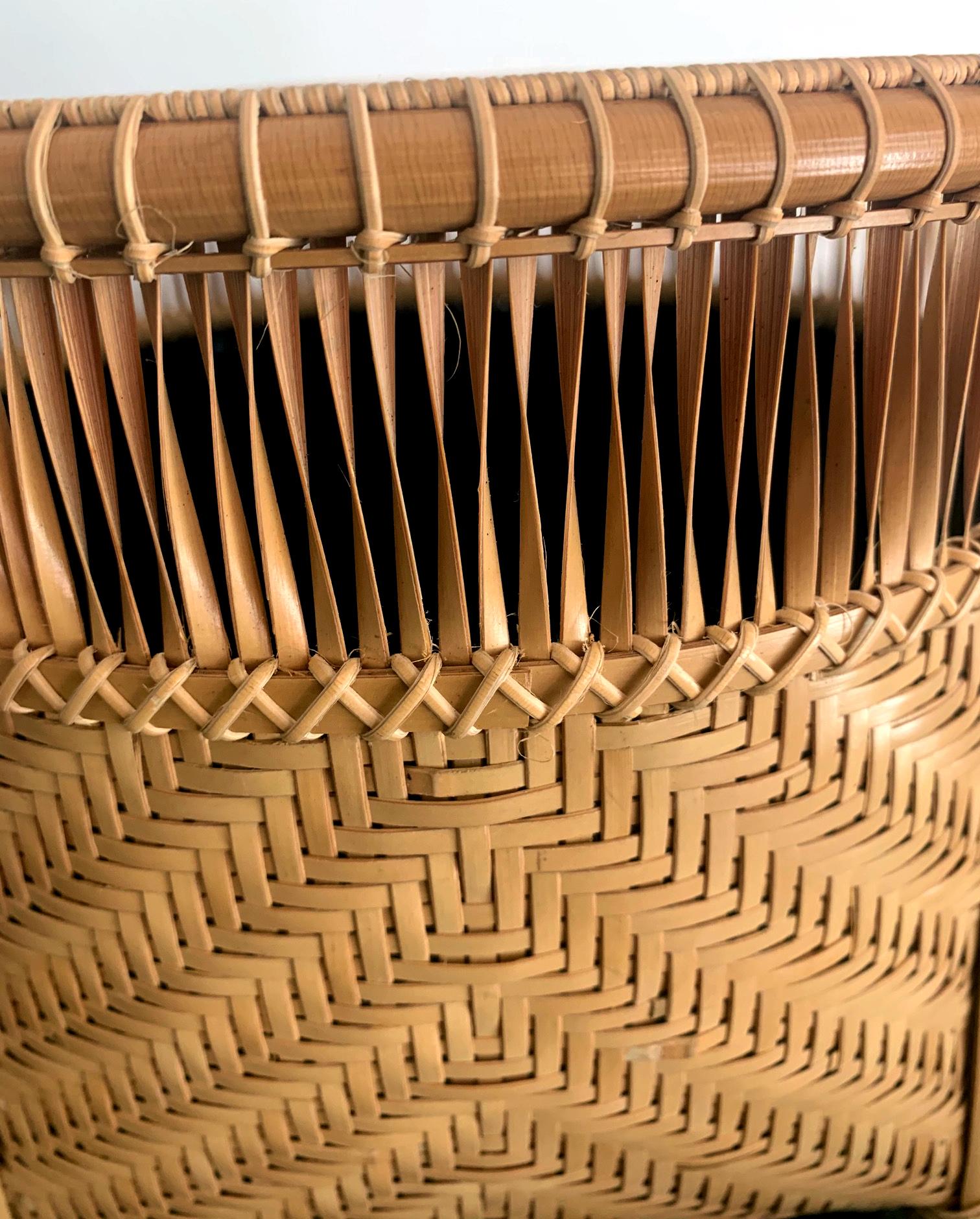 Japonais Panier en bambou japonais de Higashi Takesonosai en vente