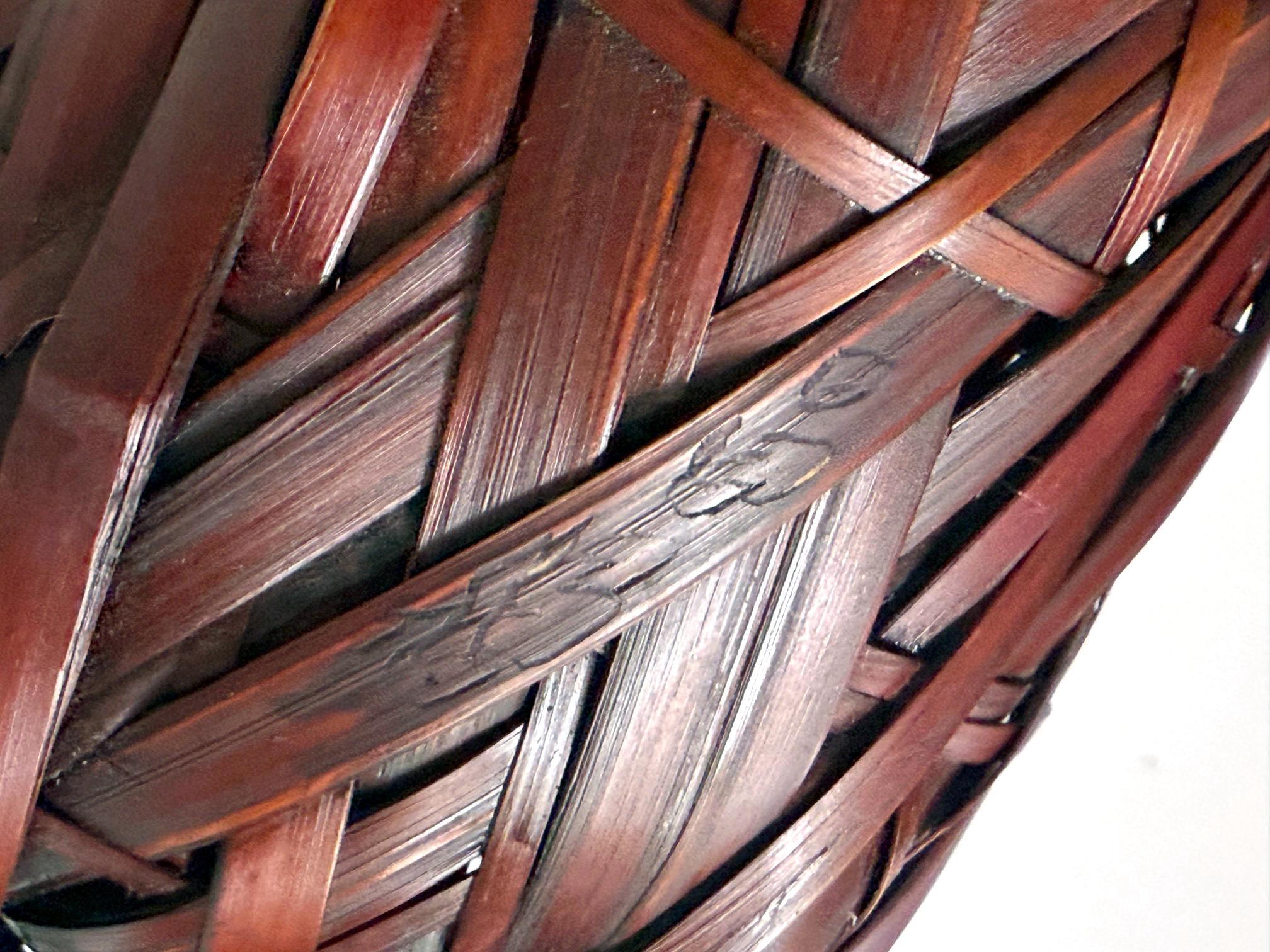 Panier suspendu en bambou Ikebana par Yufu Shohaku en vente 2