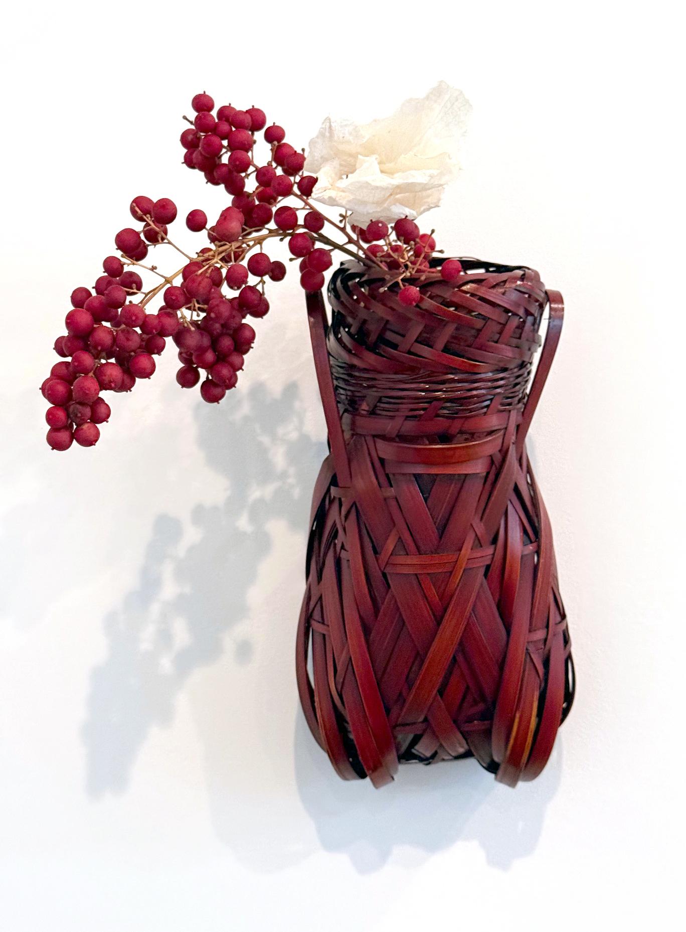 Moderne Panier suspendu en bambou Ikebana par Yufu Shohaku en vente