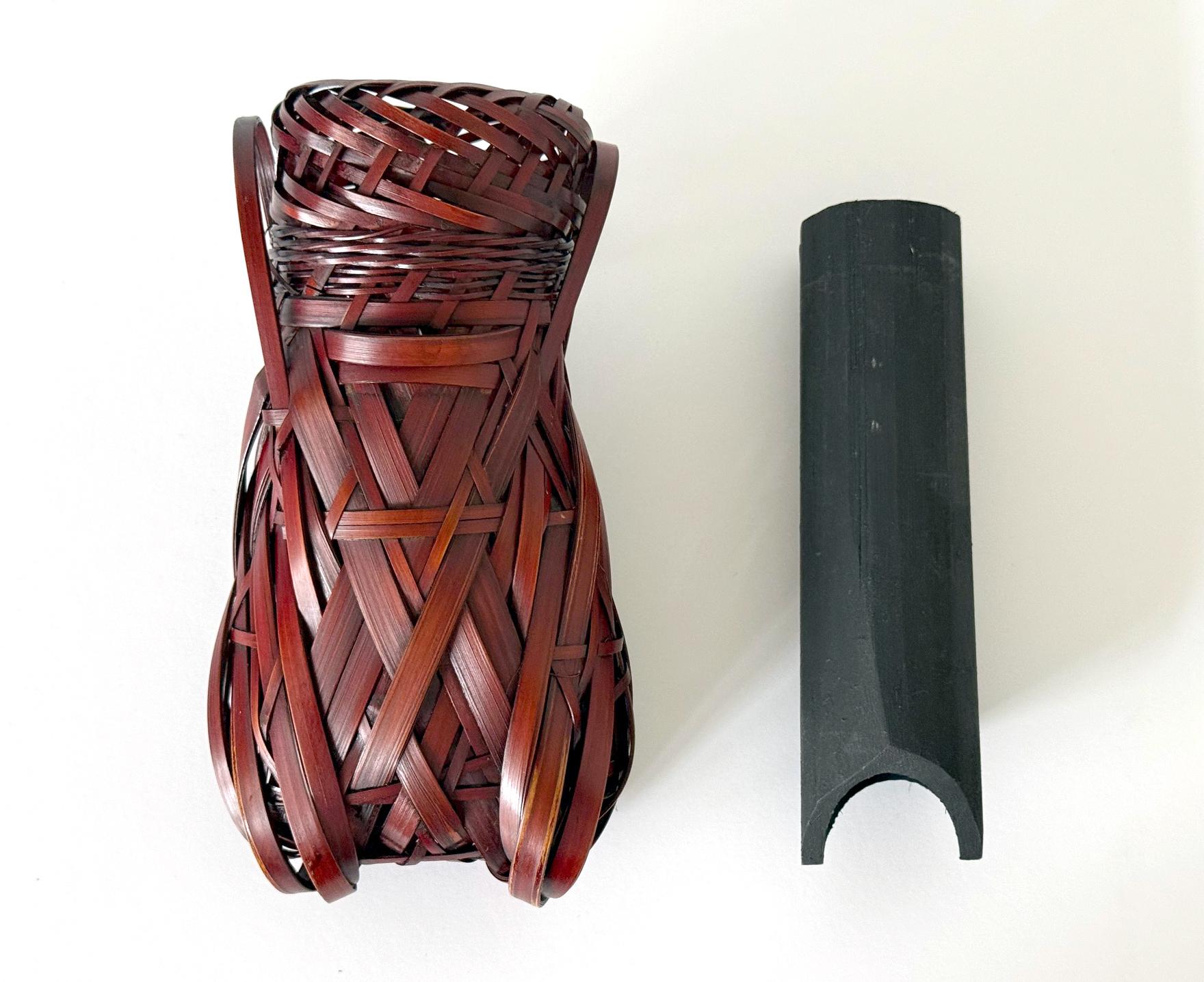 Panier suspendu en bambou Ikebana par Yufu Shohaku Excellent état - En vente à Atlanta, GA