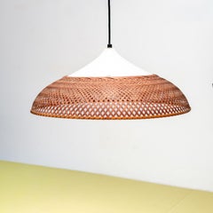 Japanese Bamboo Pendant Light, Yamagiwa, Japan, 1970s, Wabi Sabi
